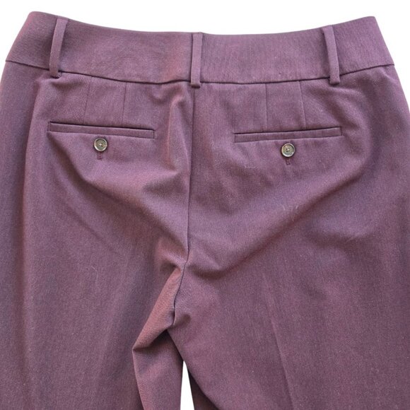 NWT Ann Taylor Loft Size 10 Julie Trousers Plum Slightly Flare Leg Womens Pants - Picture 7 of 10